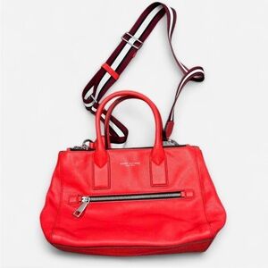 Marc Jacobs Vibrant Red Satchel with Strap